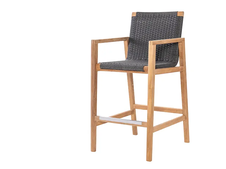 Admiral Counter Height Chair in Charcoal Grey