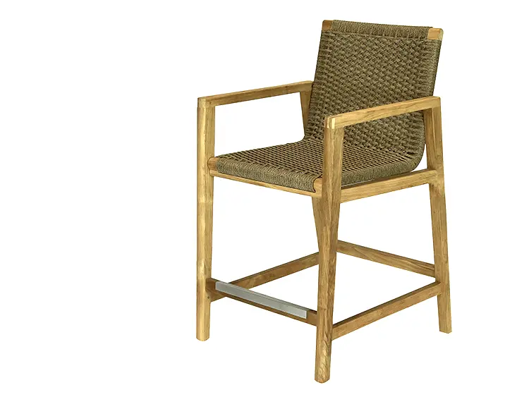 Admiral Counter Height Chair in Brown Sand