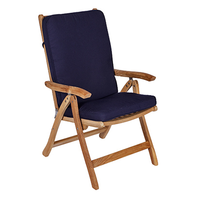 Full Back Cushion in Navy